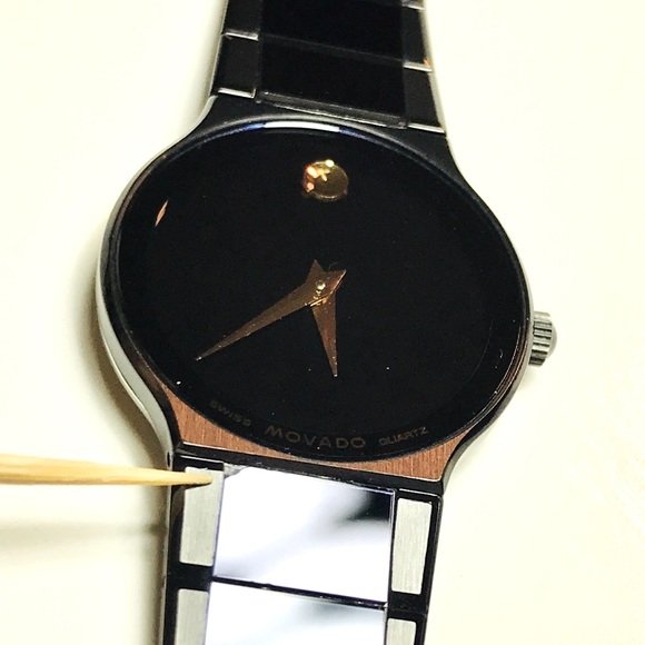 ⭐️HOST PICK⭐️ MOVADO Museum PVD Finished Stainless Steel Black Dial Watch - Picture 14 of 14